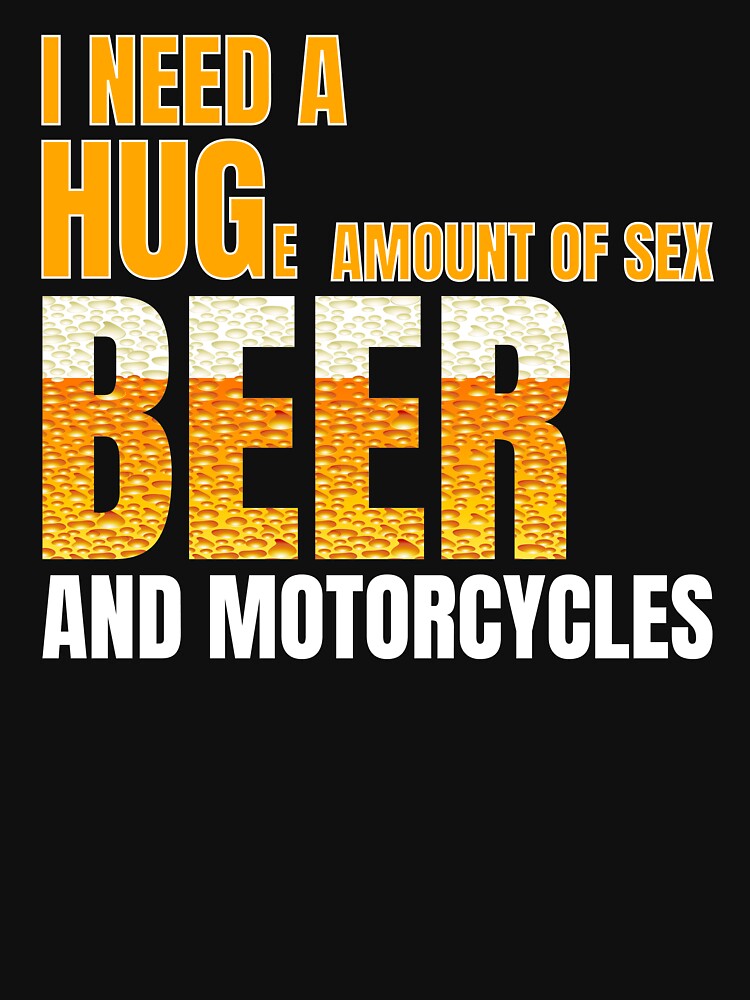 Beer and Motorcycles Funny Dad Grandpa Gift by TopDawgDesigns