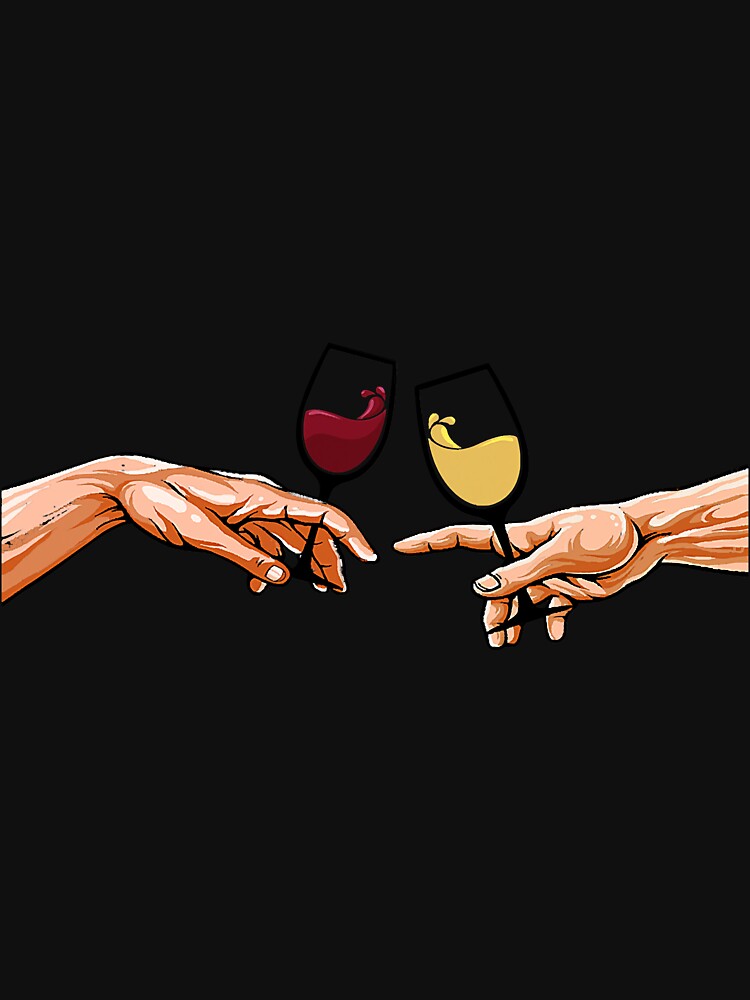 The Creation Of Adam's Hands With Red by NeverLoseSF