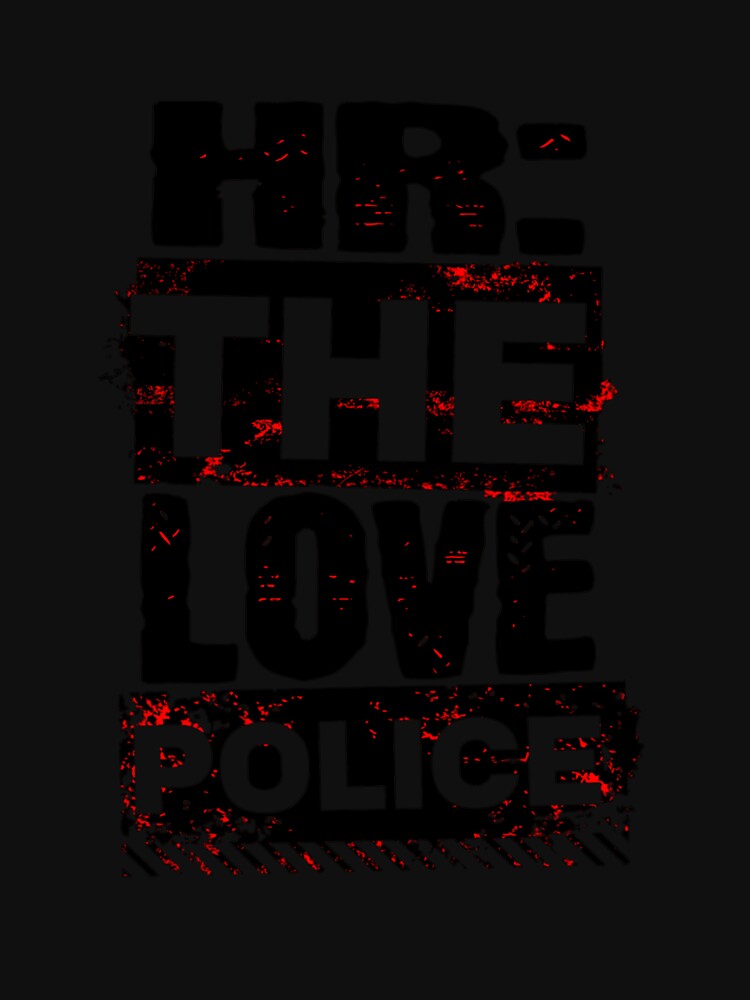 HR The Love Police Tee - Workplace Humor, Catchy Typography, Office Romance Joke by Gwansiognu