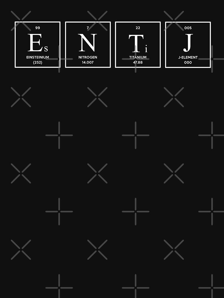 ENTJ Periodic Table Chemistry Science Nerd Personality by FanaticTee