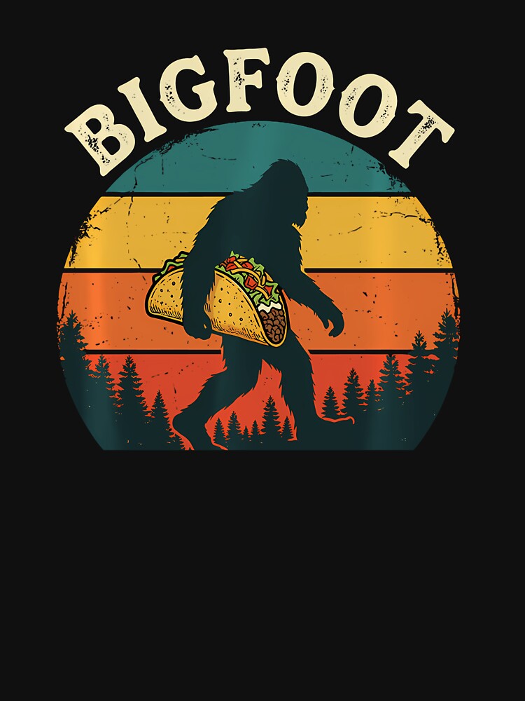 Bigfoot Taco Retro Sunset by irifine