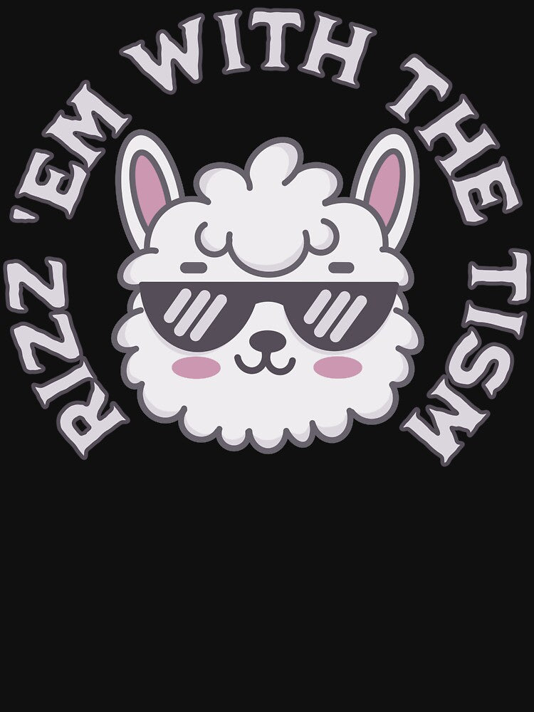 Rizz Em With The Tism - Autism Awareness (Llama) by SeledineArt