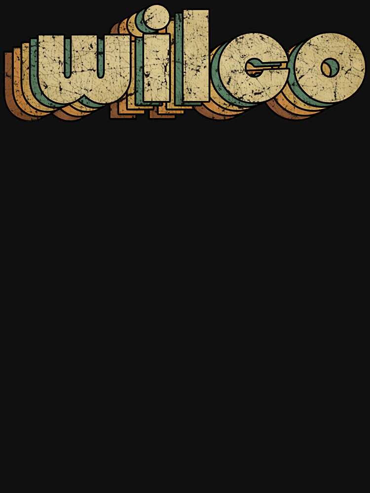 Wilco  Vintage Rainbow Typography Style  70S by rizhovnessen