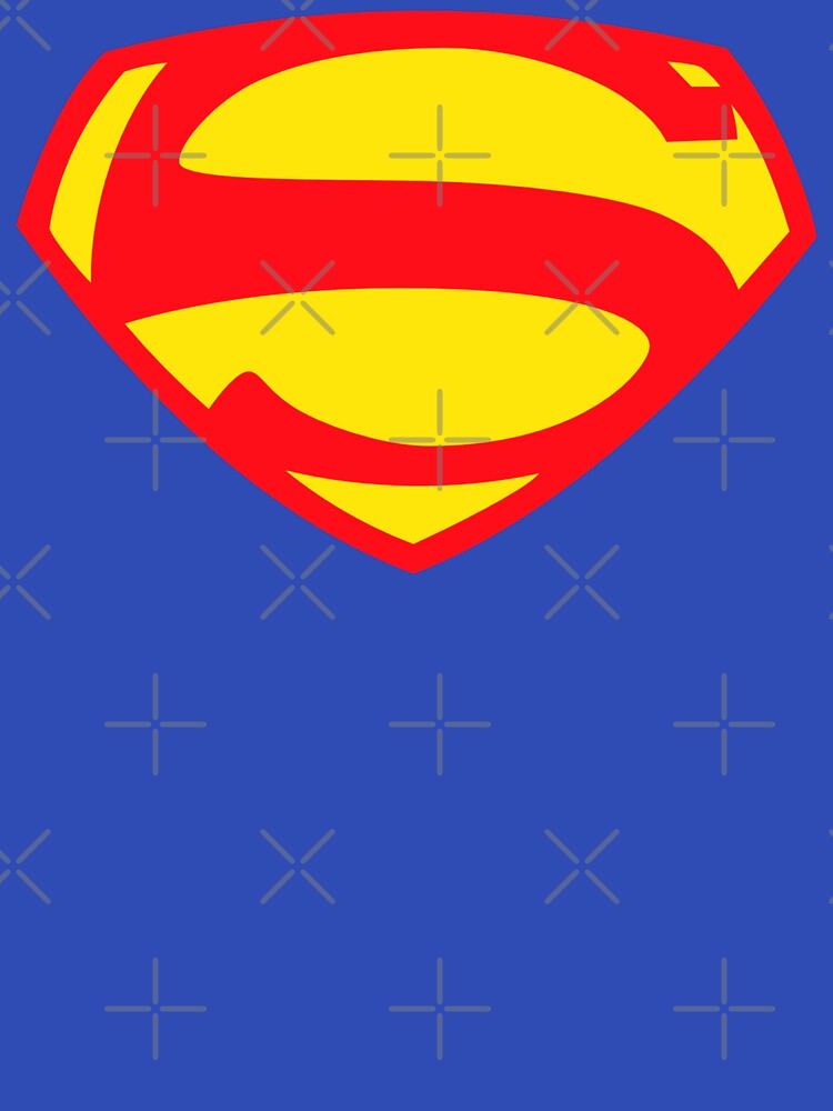 George Reeves Large Vintage Classic Superhero Shield Logo by Imaginary Ink