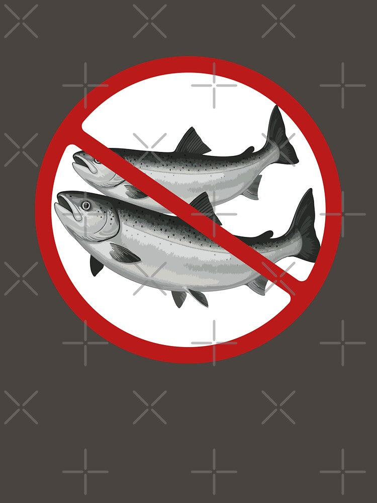 Prohibited Sign, Fish Sign, Sea, Novelty Sign by AASparksDesigns
