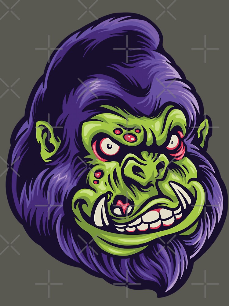 Cool Gorilla Head by Prince - Bestseller ★★★★★