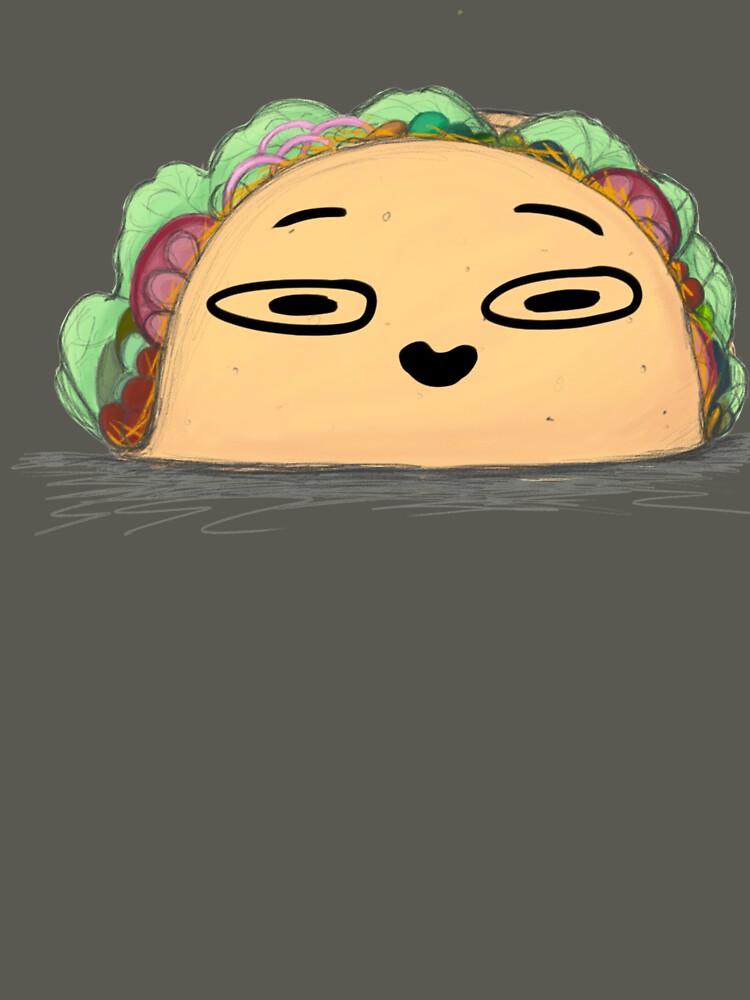 Taco with a funny face by Safawoodsart