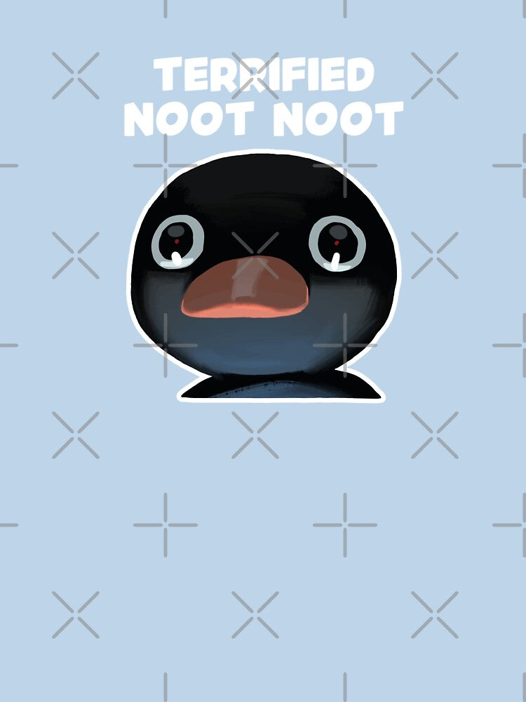 Terrified Noot Noot Pingu Meme (Light Blue BG) by FilipeFerreira