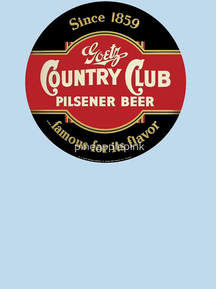Goetz Country Club Pilsener Beer Design by pineapplepink