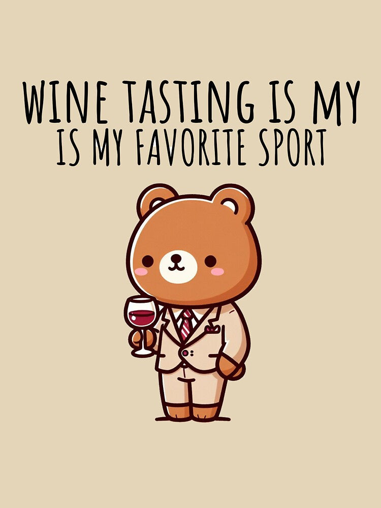 Wine Tasting Bear by LemuellTrends