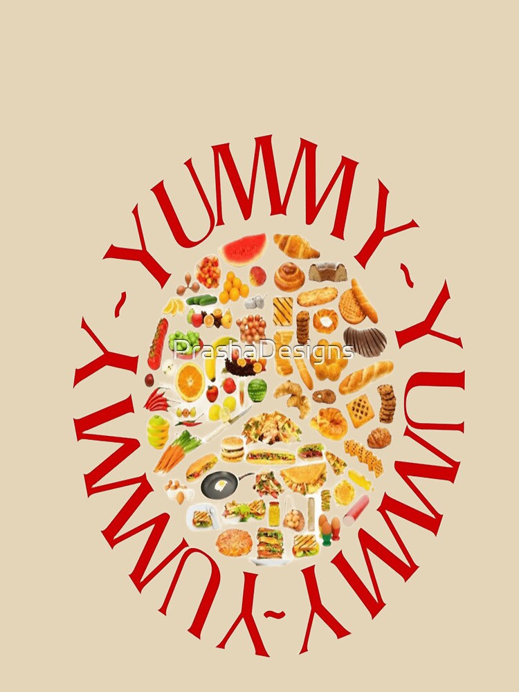 Yummy Name T-Shirt – Cute Food Lover by PrashaDesigns