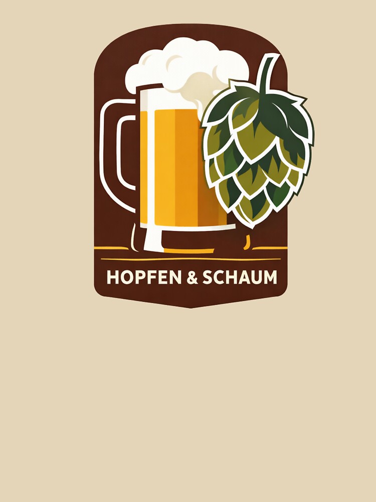 Hops & Foam – Stylish beer mug design with hops | Perfect for beer lovers & craft beer fans by FrenchieFever