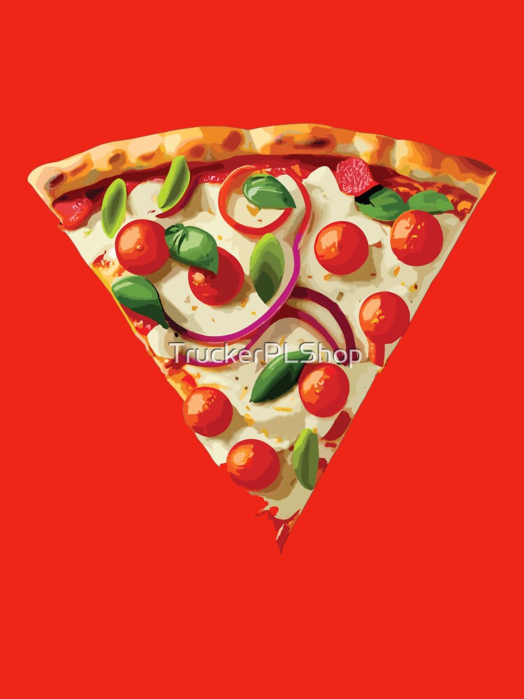 Cute triangle of pizza by TruckerPLShop