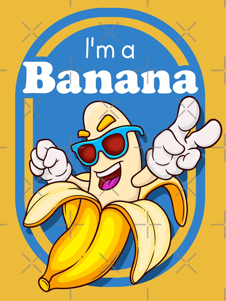 Funny Yellow I'm a Banana Lazy Halloween Fruit by medamrani