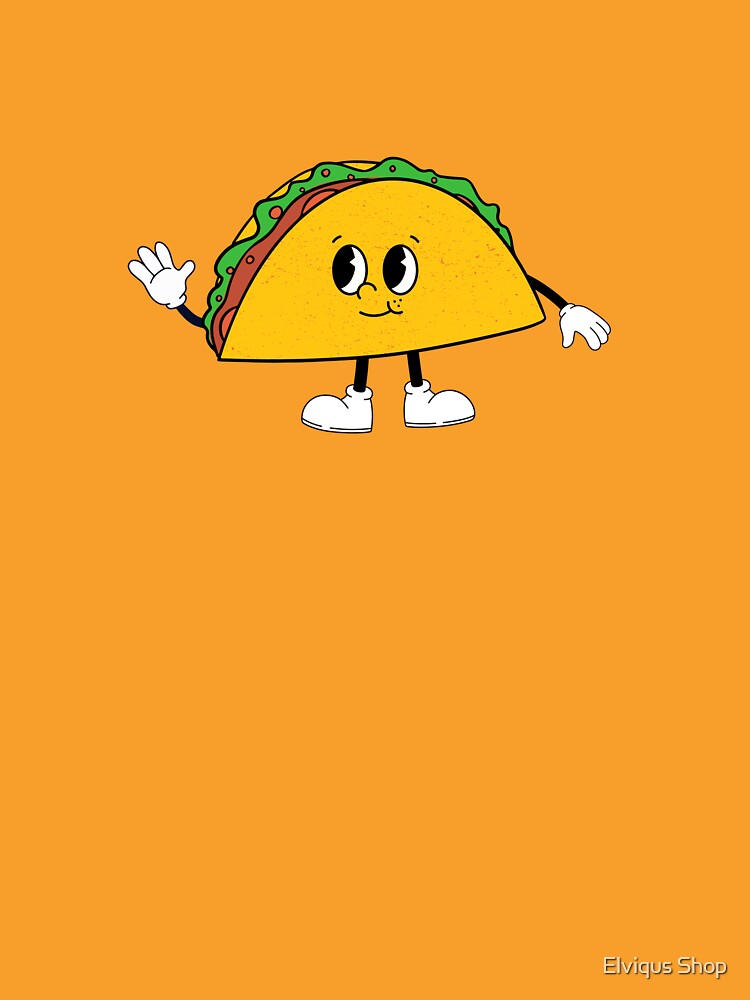 Smiling Taco Character by Elviqus Shop