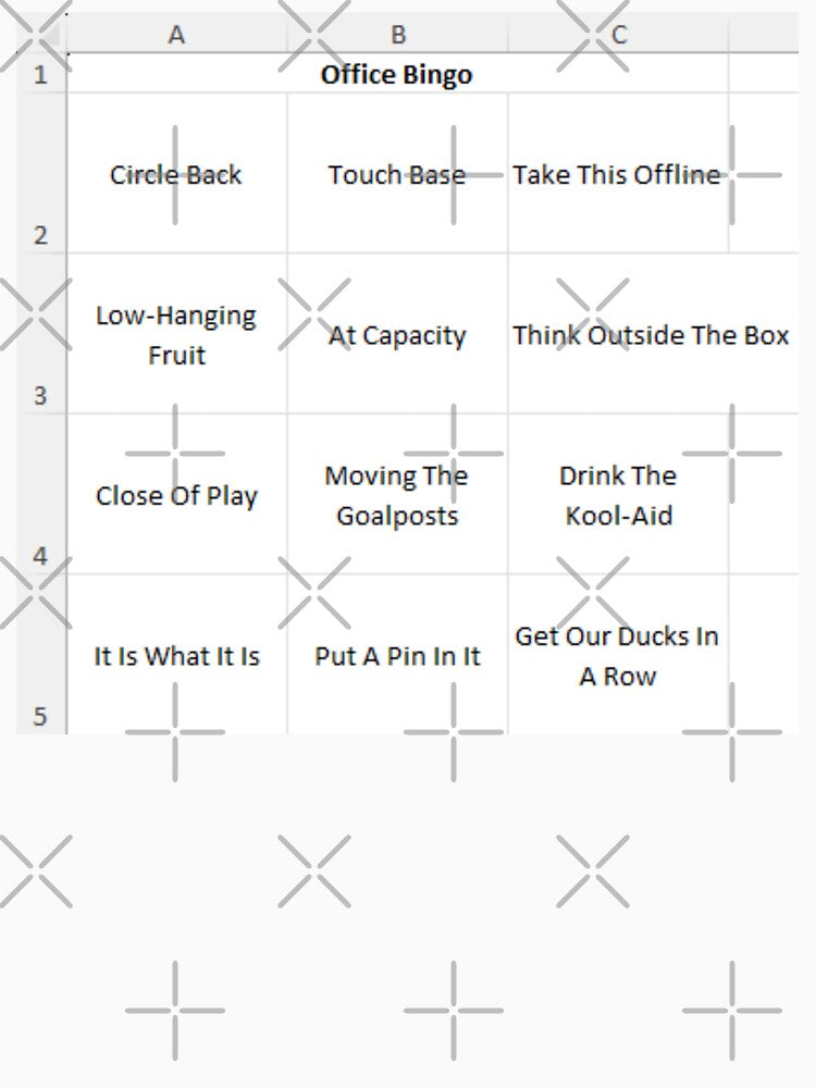 Office Cliché Bingo by glaccs