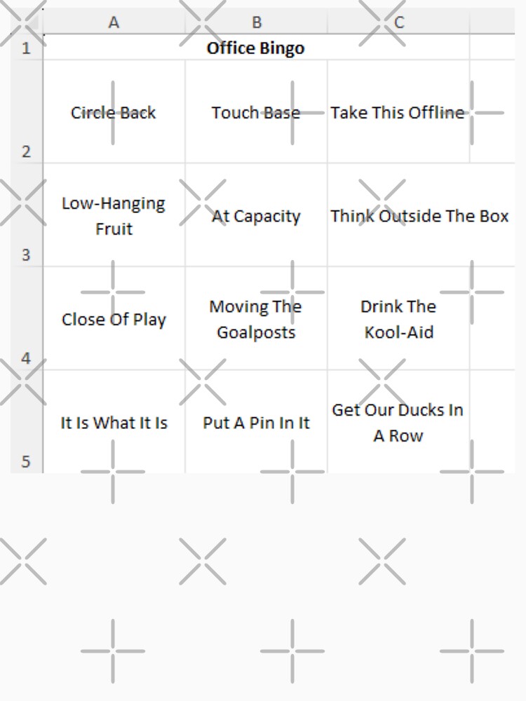 Office Cliché Bingo by glaccs