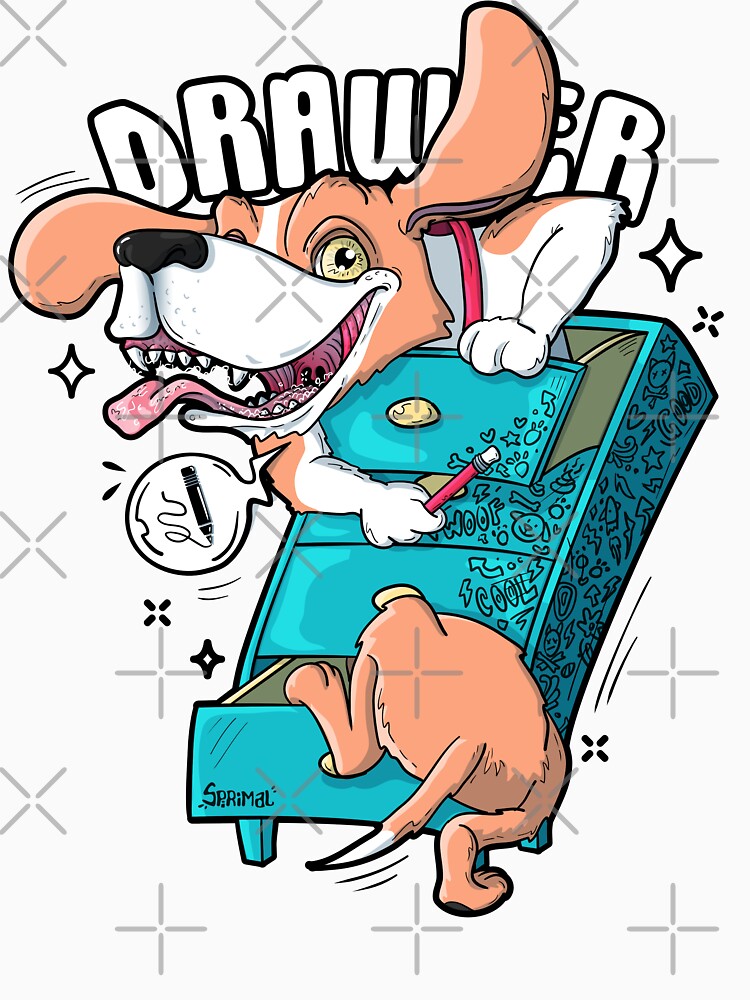Drawer drever drawing on a drawer pun by SPIRIMAL