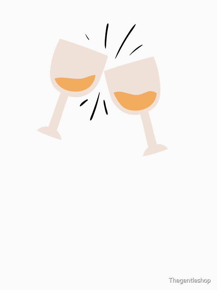 Natural orange wine cheers by Thegentleshop