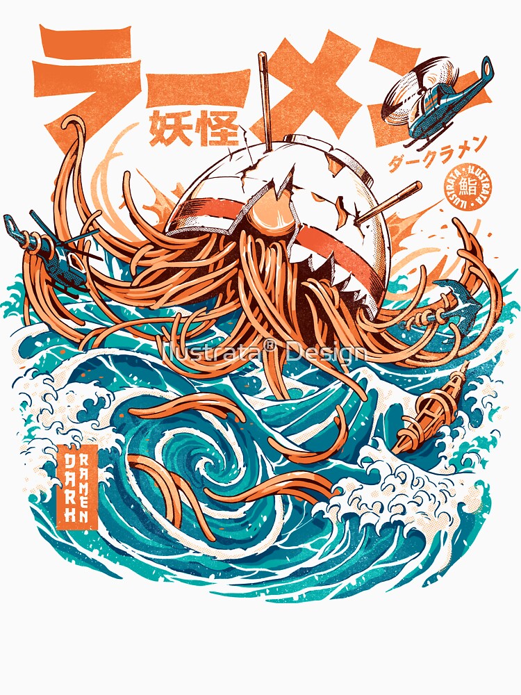 Dark Great Ramen off Kanagawa by Ilustrata®