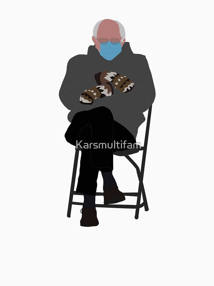 Bernie Sanders and his mittens drawing by Karsmultifam