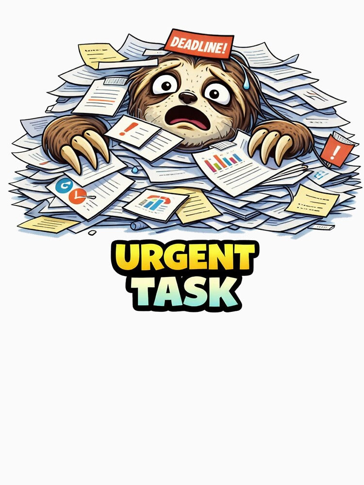 Urgent Task Funny Sloth Work Stress Meme by the-dovlat