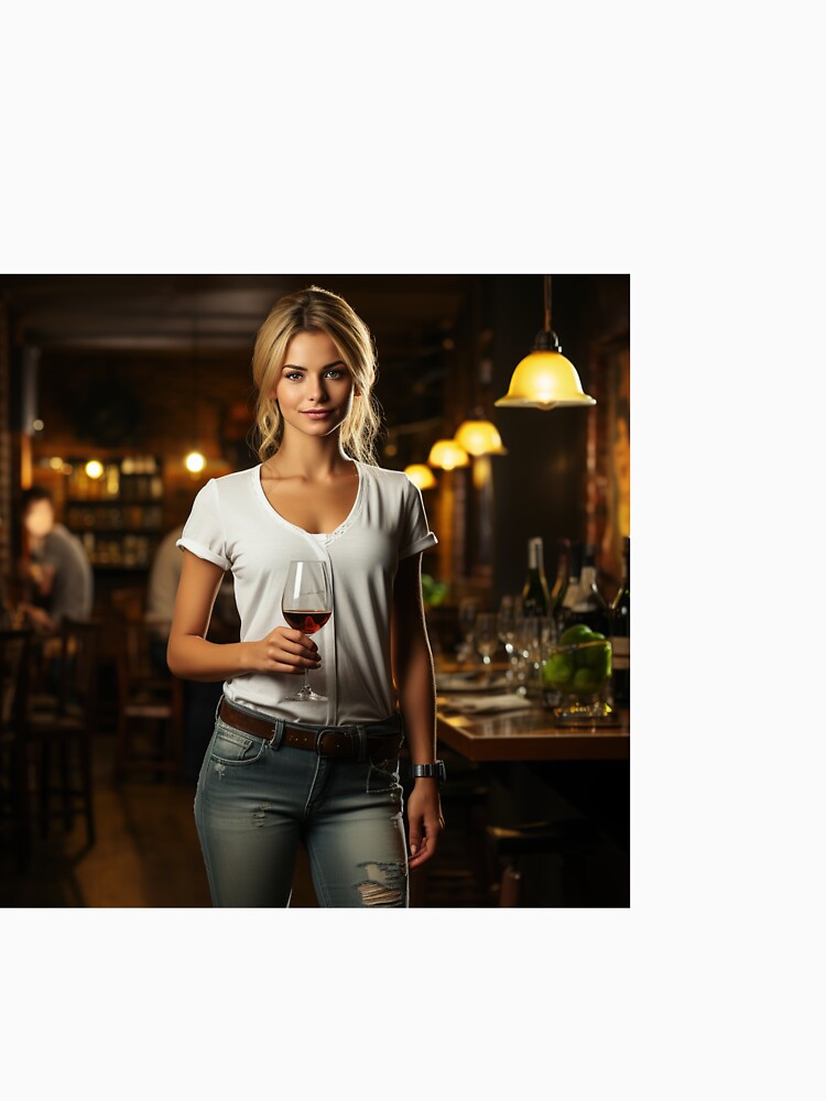 Sommelier Showcasing Wine for Upscale Restaurant by TheBrainArt
