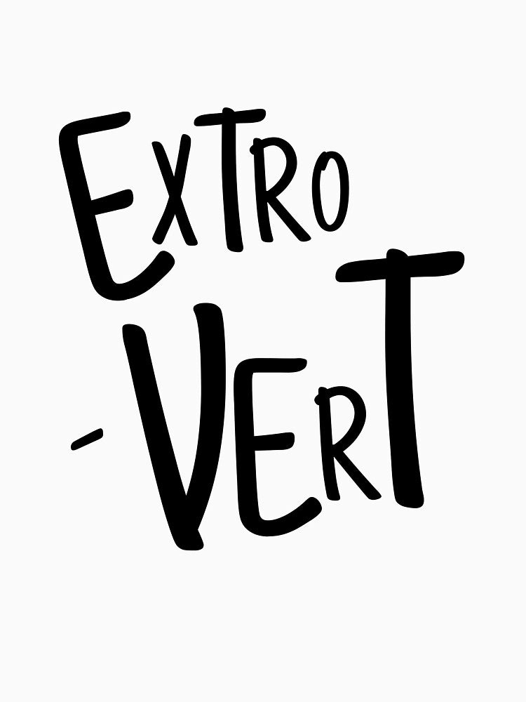EXTROVERT TEXT - WORDS by Kwayako