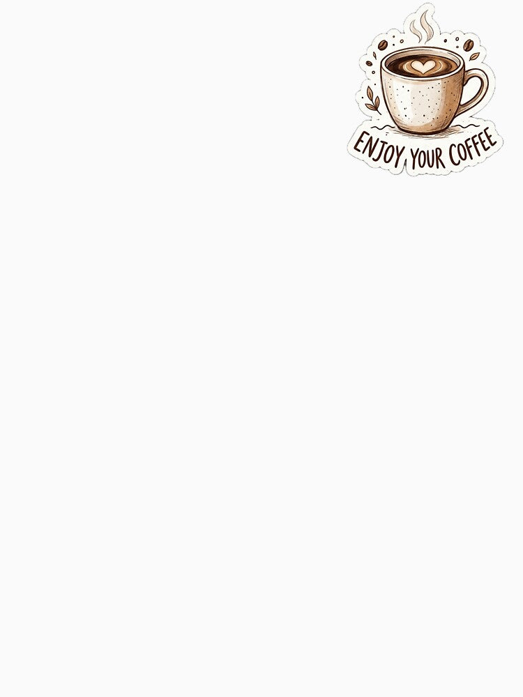 Minimalist Coffee Cup Silhouette – Coffee Day Aesthetic Line Art PNG Transparent Background by Bluebubbies