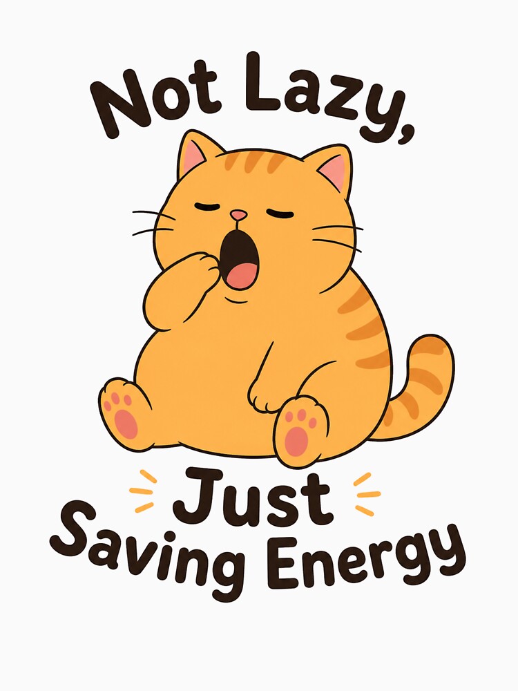 Not Lazy,Just Saving Energy meow by JRroess