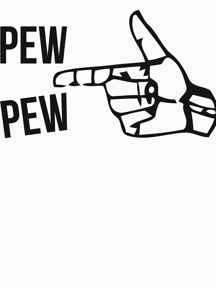 Pew Pew Sarcastic Finger Gun by RedYolk