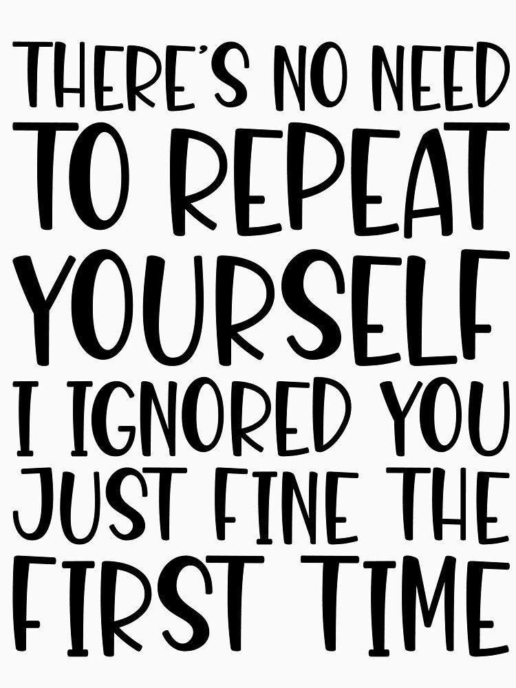 There's No Need To Repeat Yourself by kamrankhan