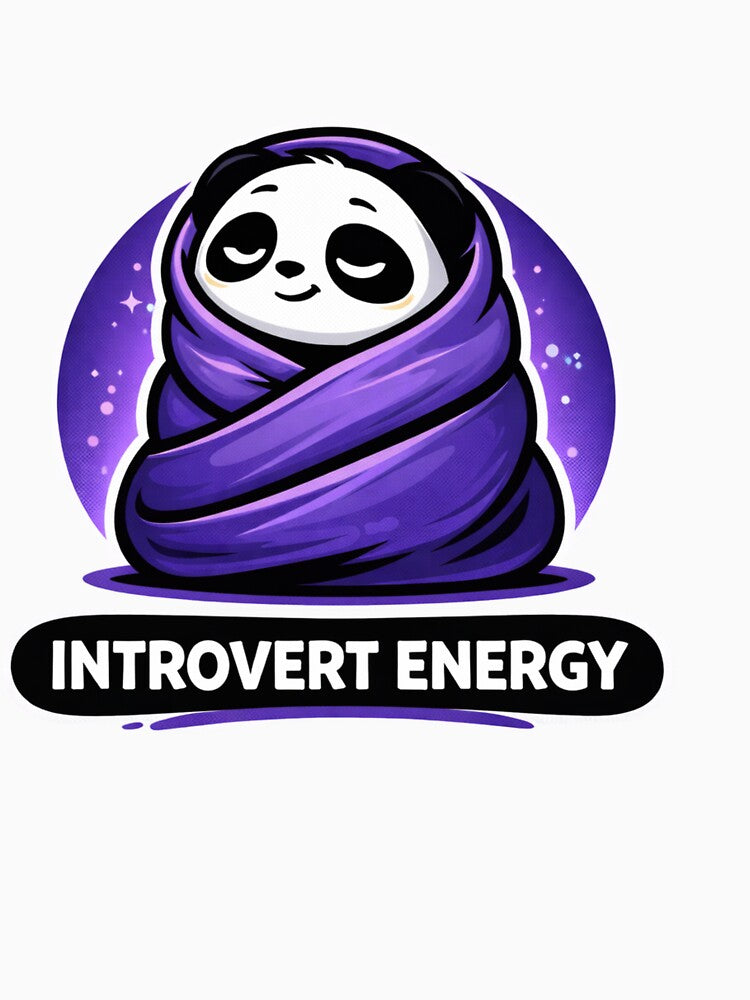 Introvert Energy Panda – Cozy Introvert Meme Sticker by snaperos