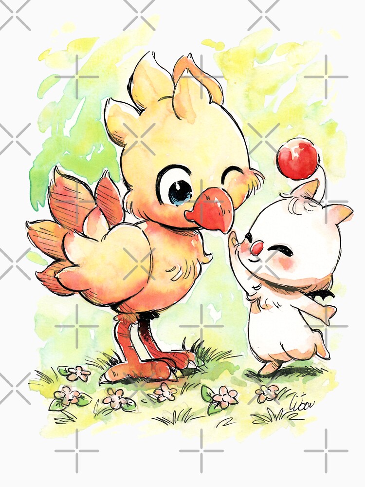 Chocobo Mog final fantasy kawaii by Libou