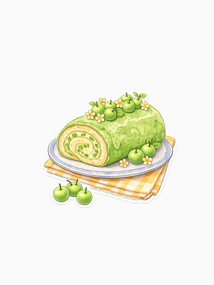 magical and delicious green apple roll cake by LiriosLand