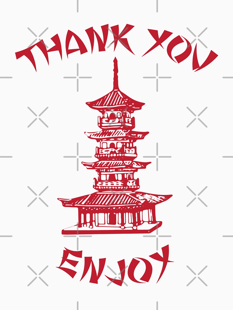 Chinese Food Take Out - takeaway - thank you enjoy by Teeter-Totter