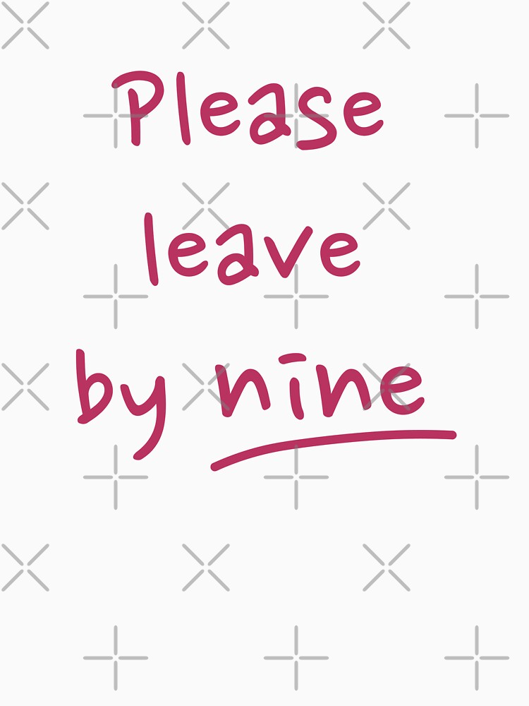 Please leave by nine - raspberry by Zorana Stevanovic