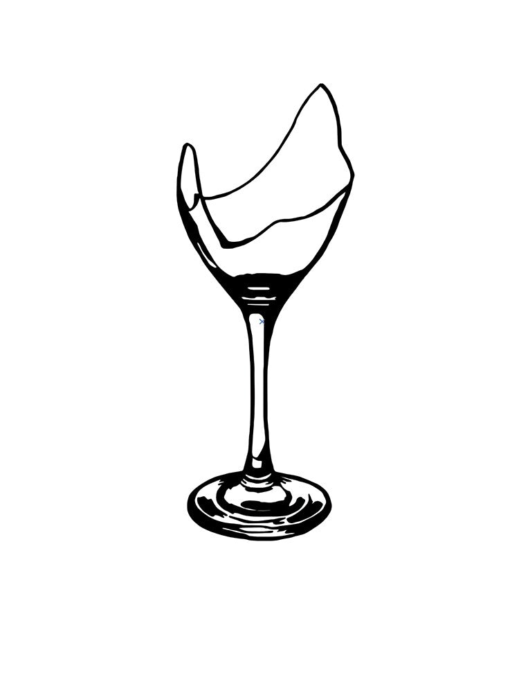 Minimalist Wine Lover Art by GoldenField41