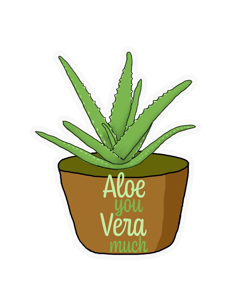 Aloe You Vera Much by CraftyFixationsBoutique