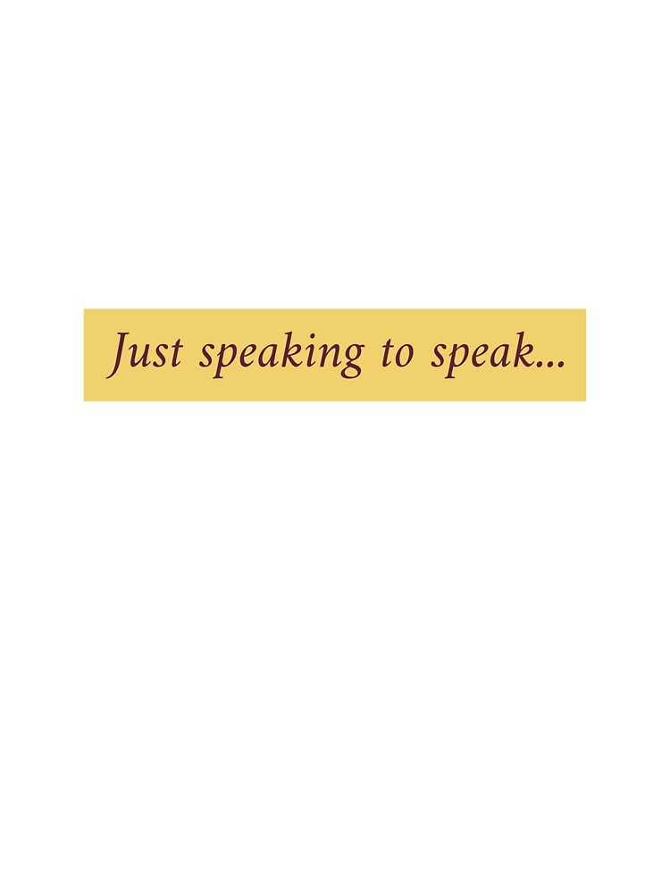 Speaking to speak by V-W25