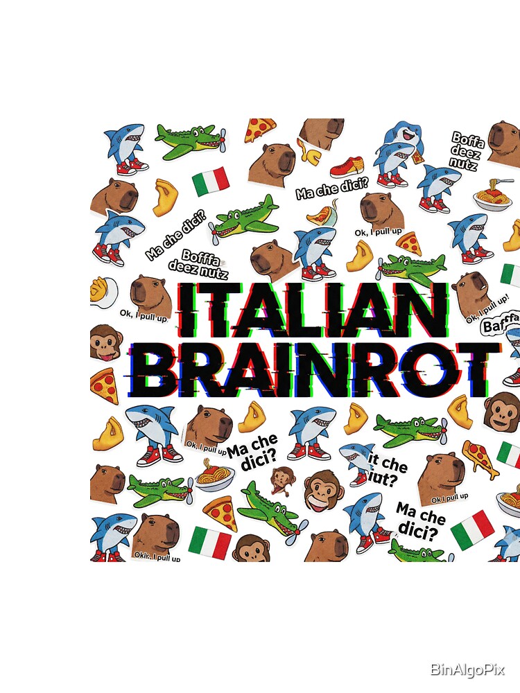 Italian Brainrot Sticker Collage | Viral Meme Mashup by BinAlgoPix