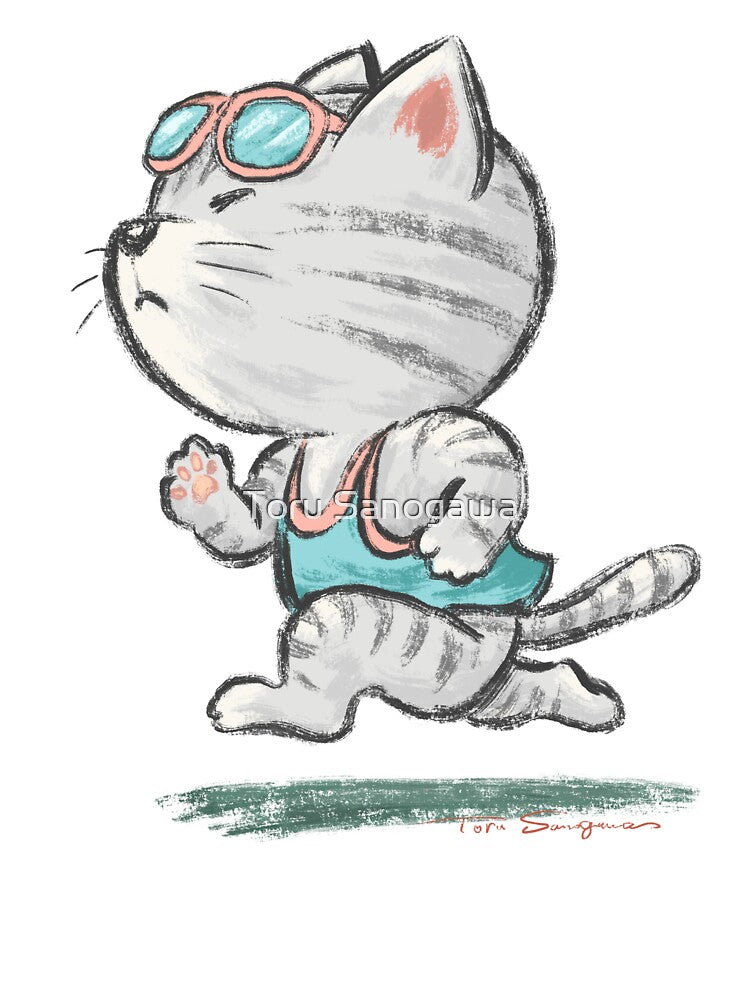 runner cat by Toru Sanogawa