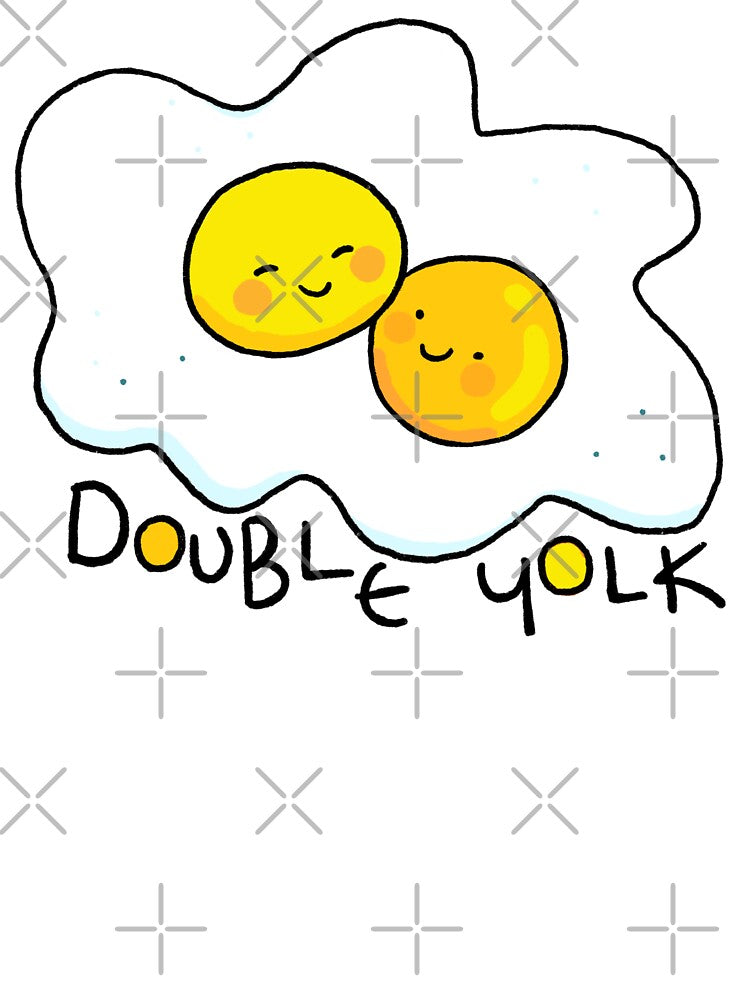 Double Yolk Egg Lovers - Blue by doodledate