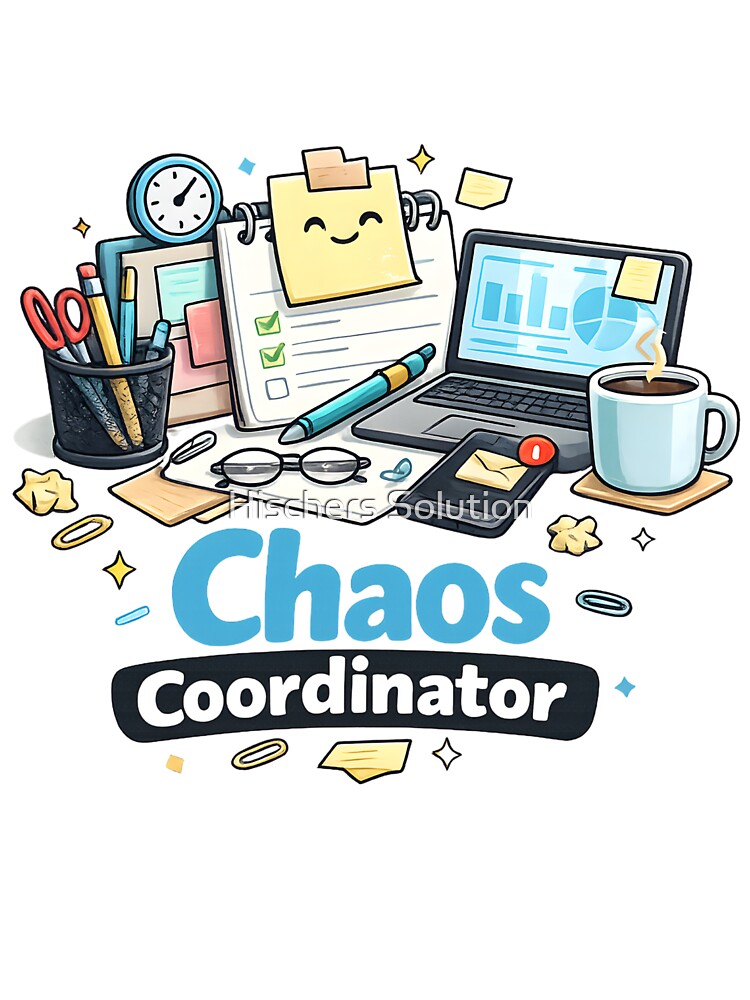 Chaos Coordinator Office Design – Fun office motif for project managers, colleagues & coffee lovers by Hischers Solution