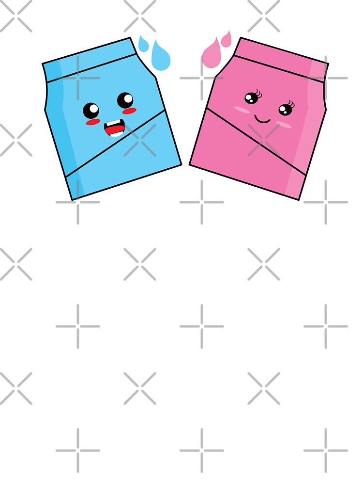 cute kawaii milk couple by Babmk