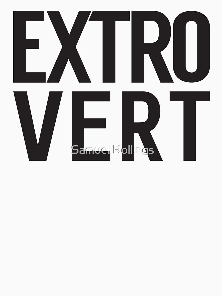 Extrovert bold print by Samuel Rollings