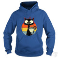 Retro Coffee Cat Hoodie