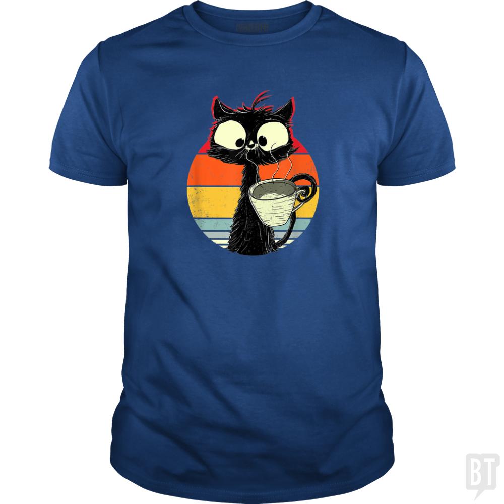 Retro Coffee Cat