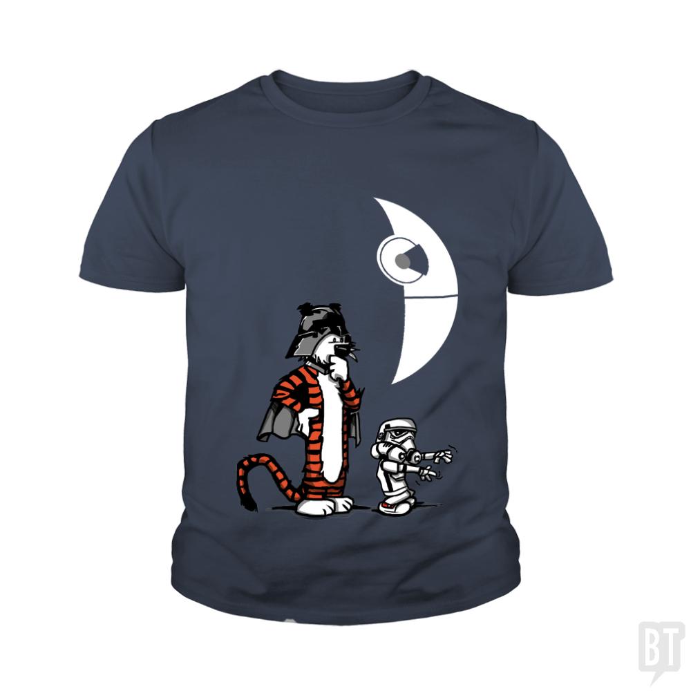 Darth Hobbes and Calvin Trooper Kids Shirt