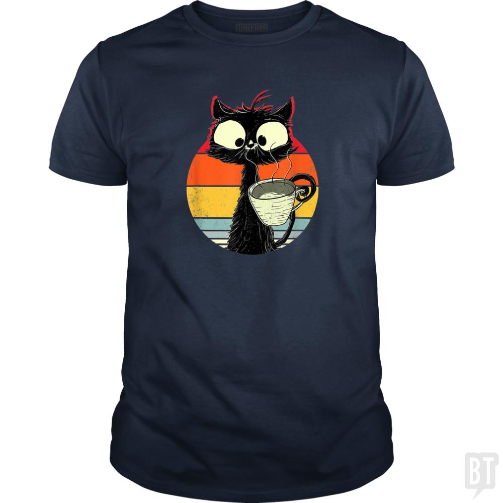 Retro Coffee Cat